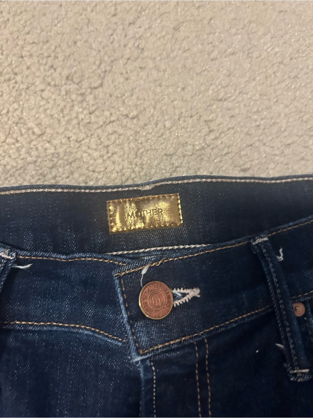 Lil MOTHER Dark Indigo Flare Jeans - Picture 4 of 5